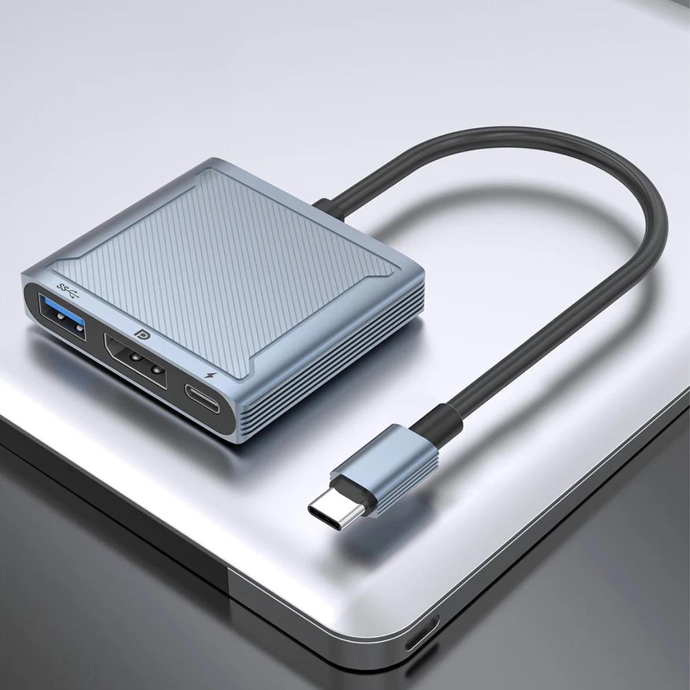 3 in 1 USB C ŷ ̼, USB PD Ʈ, CŸ to USB + DP + PD ŷ ̼, 100W PD 480Mbps ӵ, , º, ƮϿ